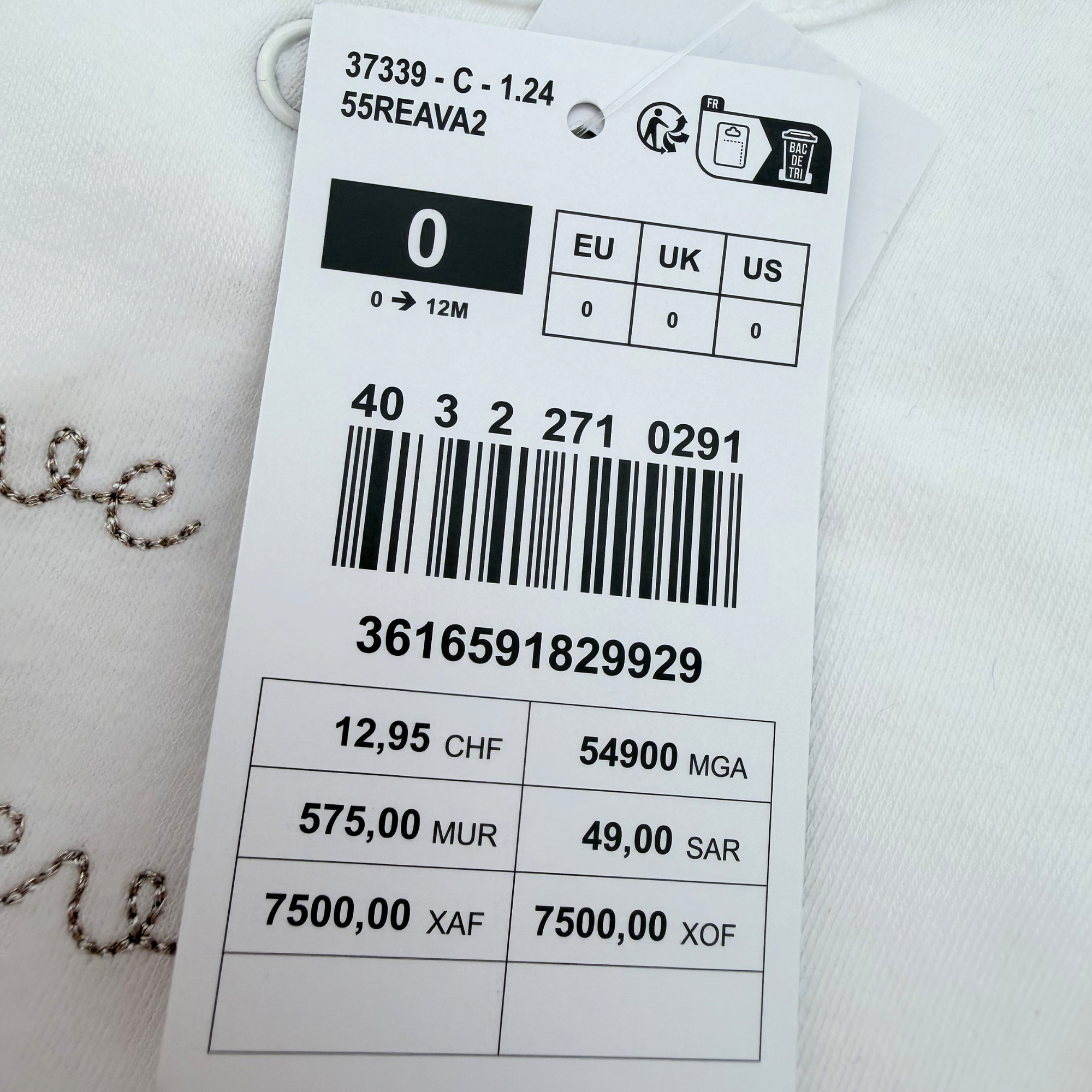 Pyjama bébé blanc “Love me forever” — Naissance