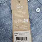Pantalon léger bleu chiné à imprimé floral — 24 mois