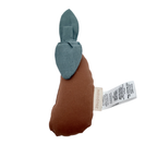 Hochet bébé en coton biologique en forme d'aubergine