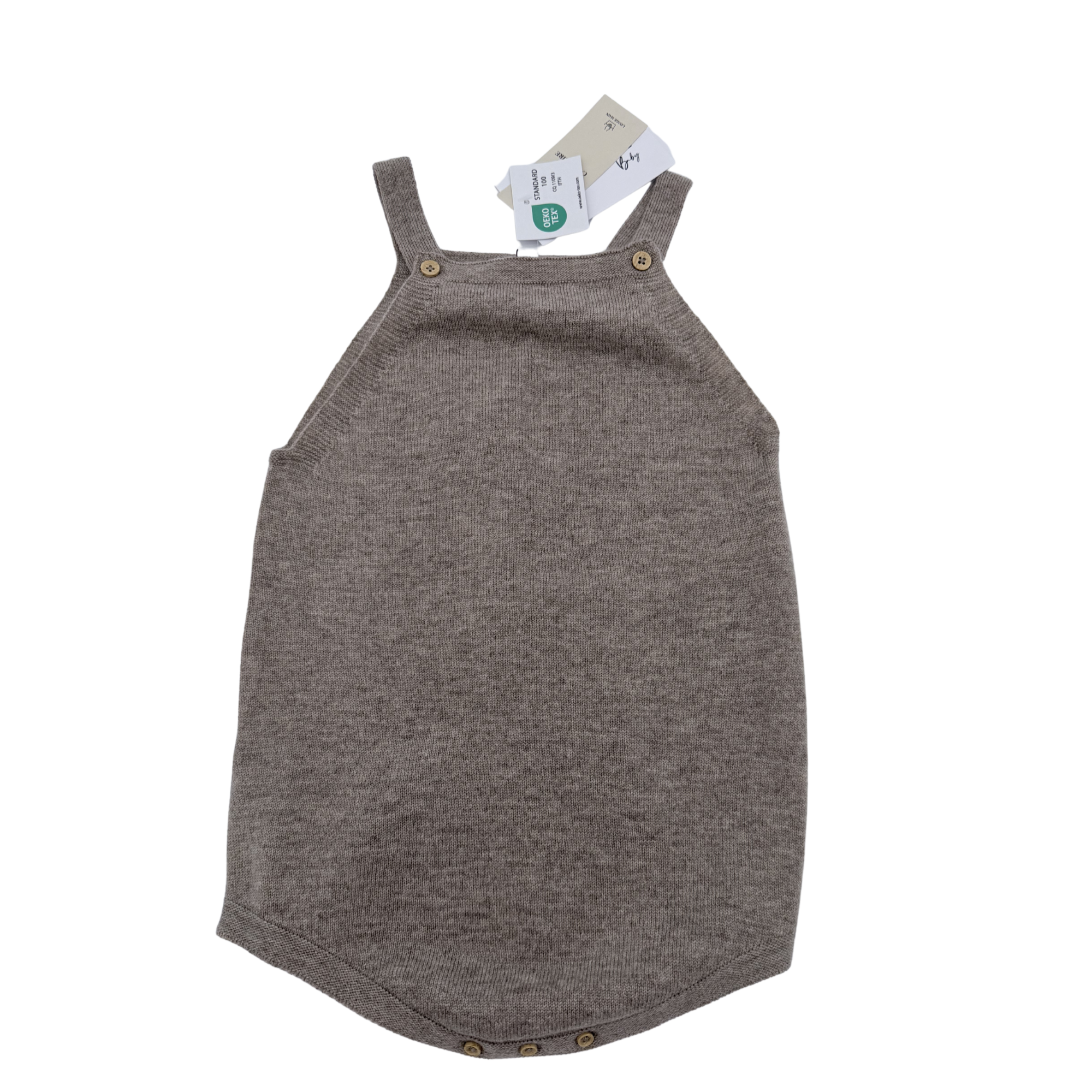 Barboteuse bébé maille taupe — 18 mois