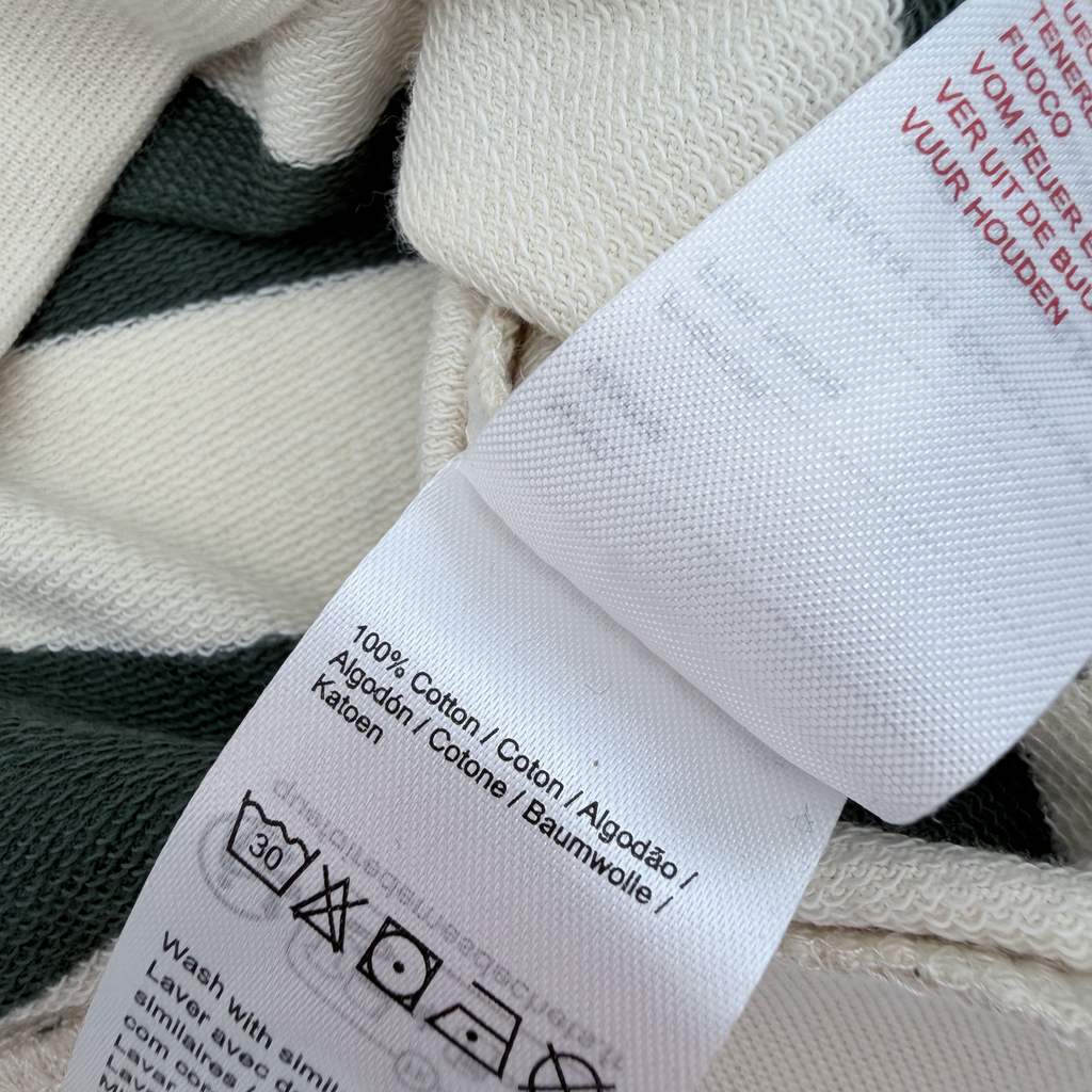 Sweat rayé “little explorer” — 36 mois