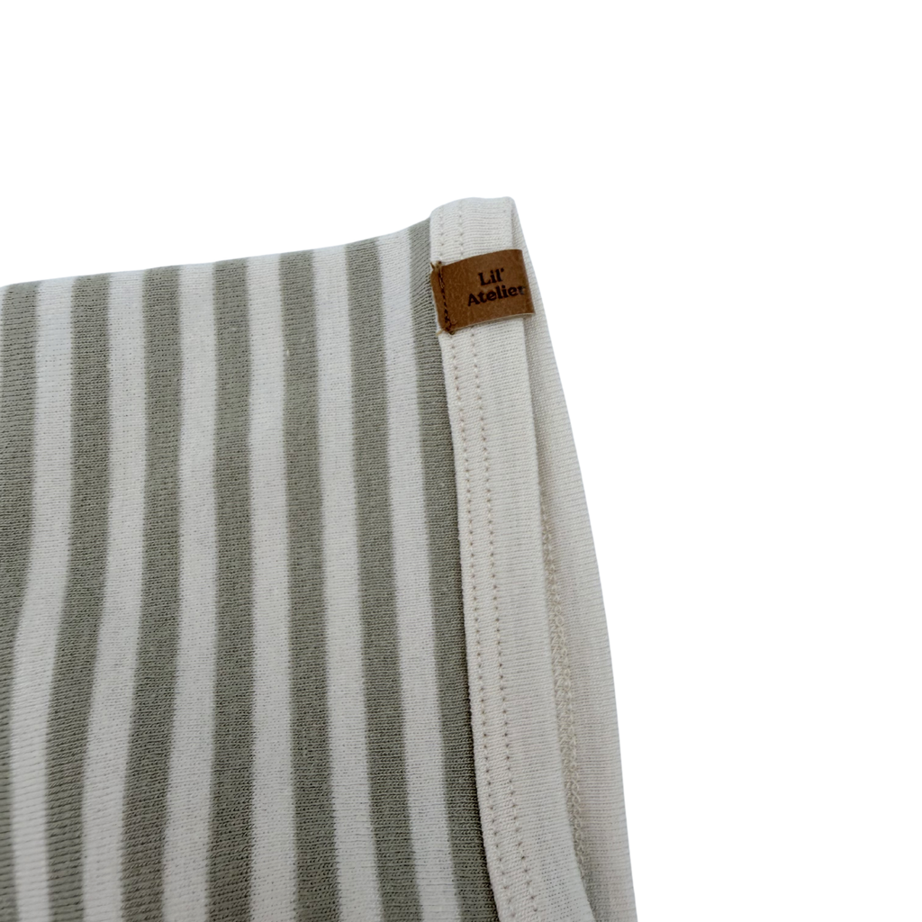 T-shirt rayé beige et écru — 6 ans