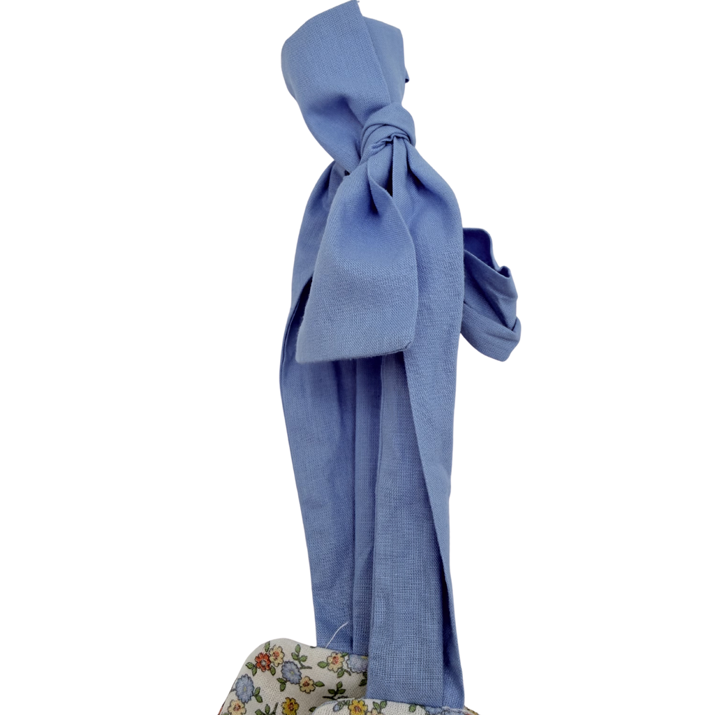 Robe à fleurs et bretelles à nouer — 2 ans