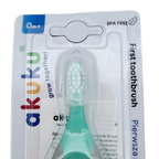 Première brosse à dents bébé verte