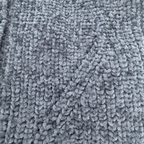 Gilet bleu col fleuri — 18 mois