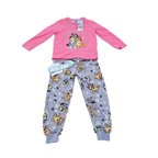Pyjama fille deux pièces rose et gris Bluey et Bingo - 3-4 ans