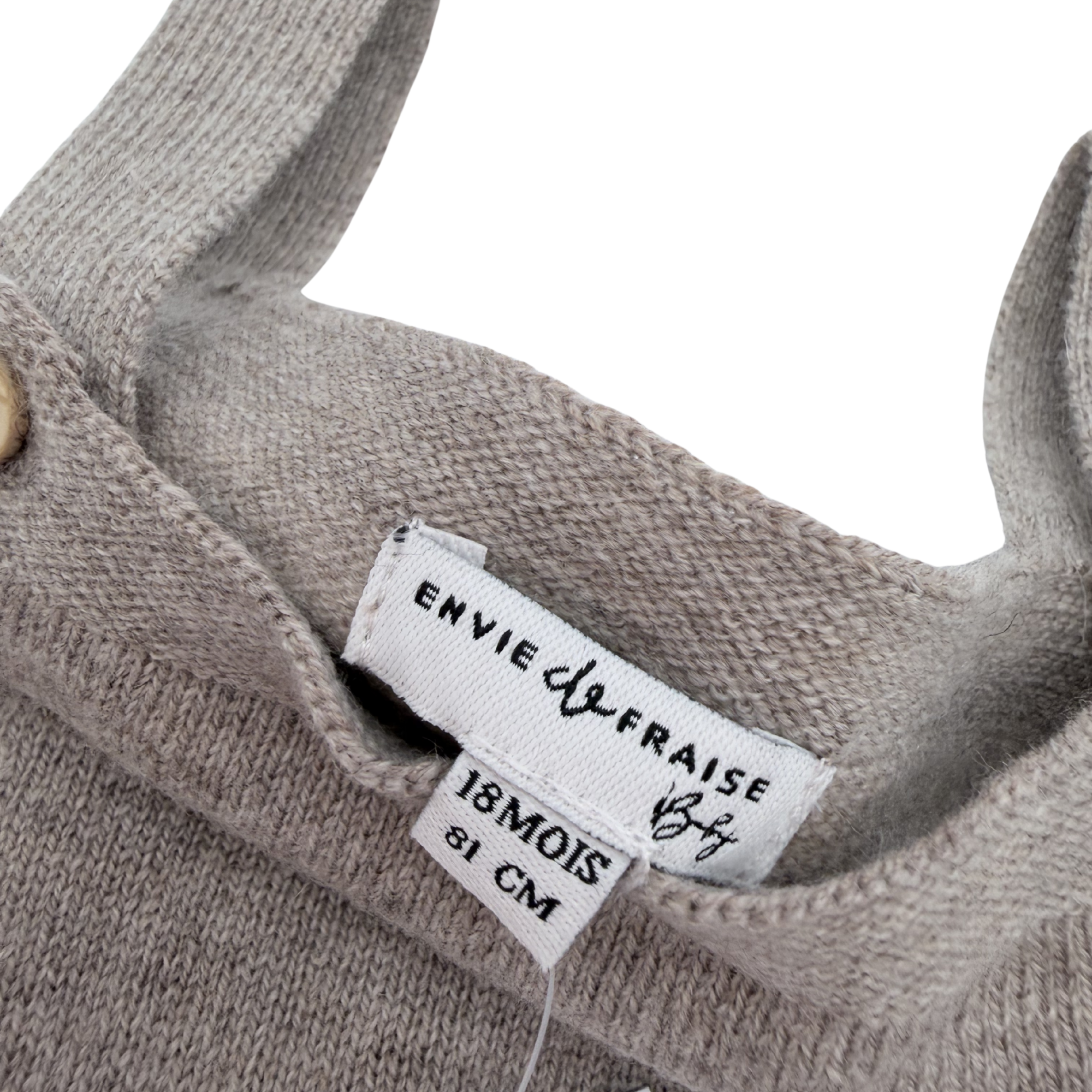 Barboteuse bébé maille taupe — 18 mois