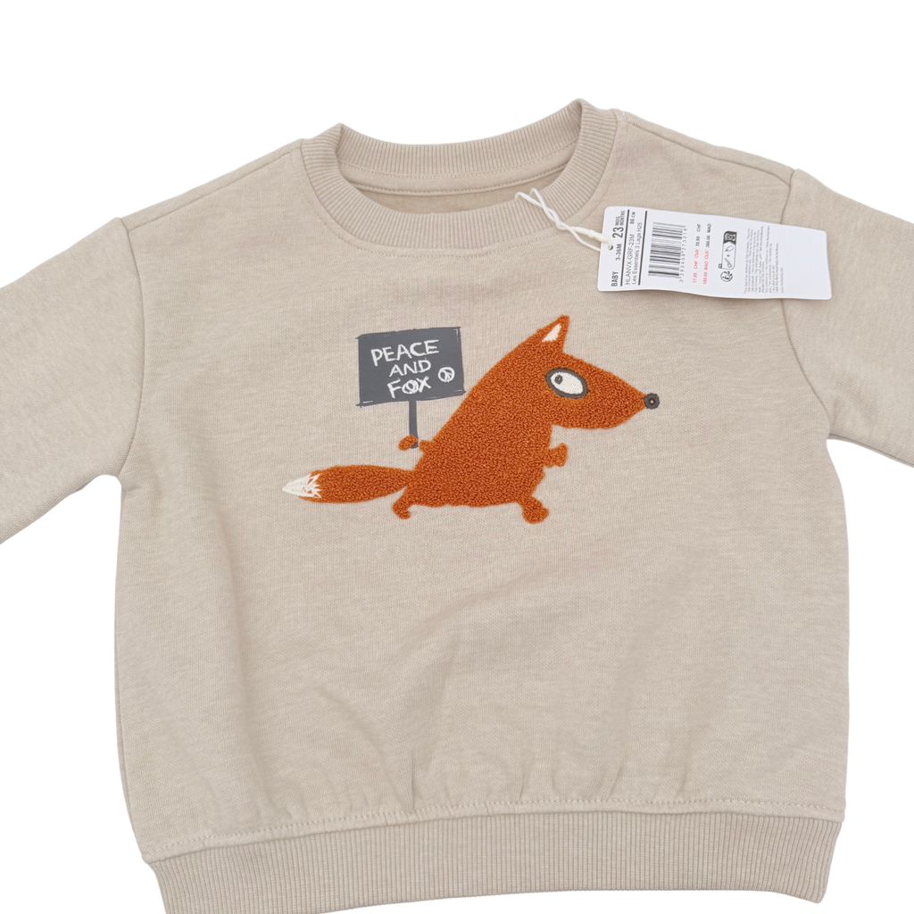 Ensemble enfant sweat renard et pantalon - 23 mois