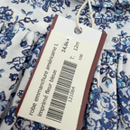 Robe fleurie bleue et blanche — 12 mois