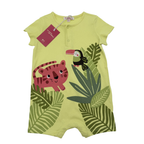 Combishort jungle vert anis — 18 mois