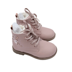 Bottines enfant rose poudré motif hibou - 26