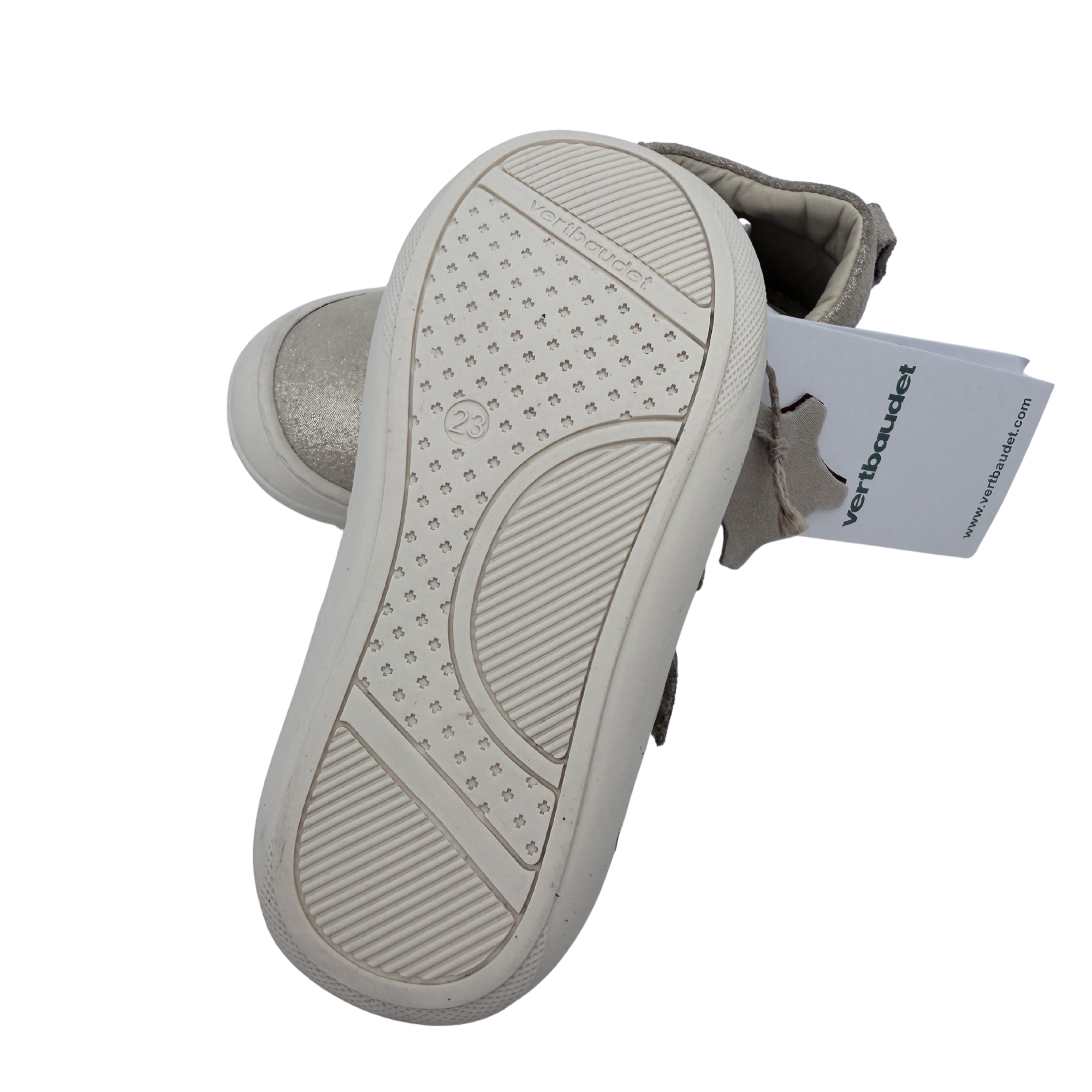 Chaussures premiers pas pailletées beige – 23