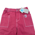 Pantalon rouge à poches contrastées - 18 mois