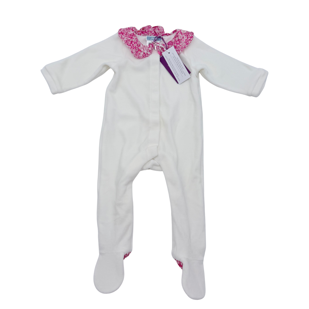 Pyjama à col liberty – 6 mois