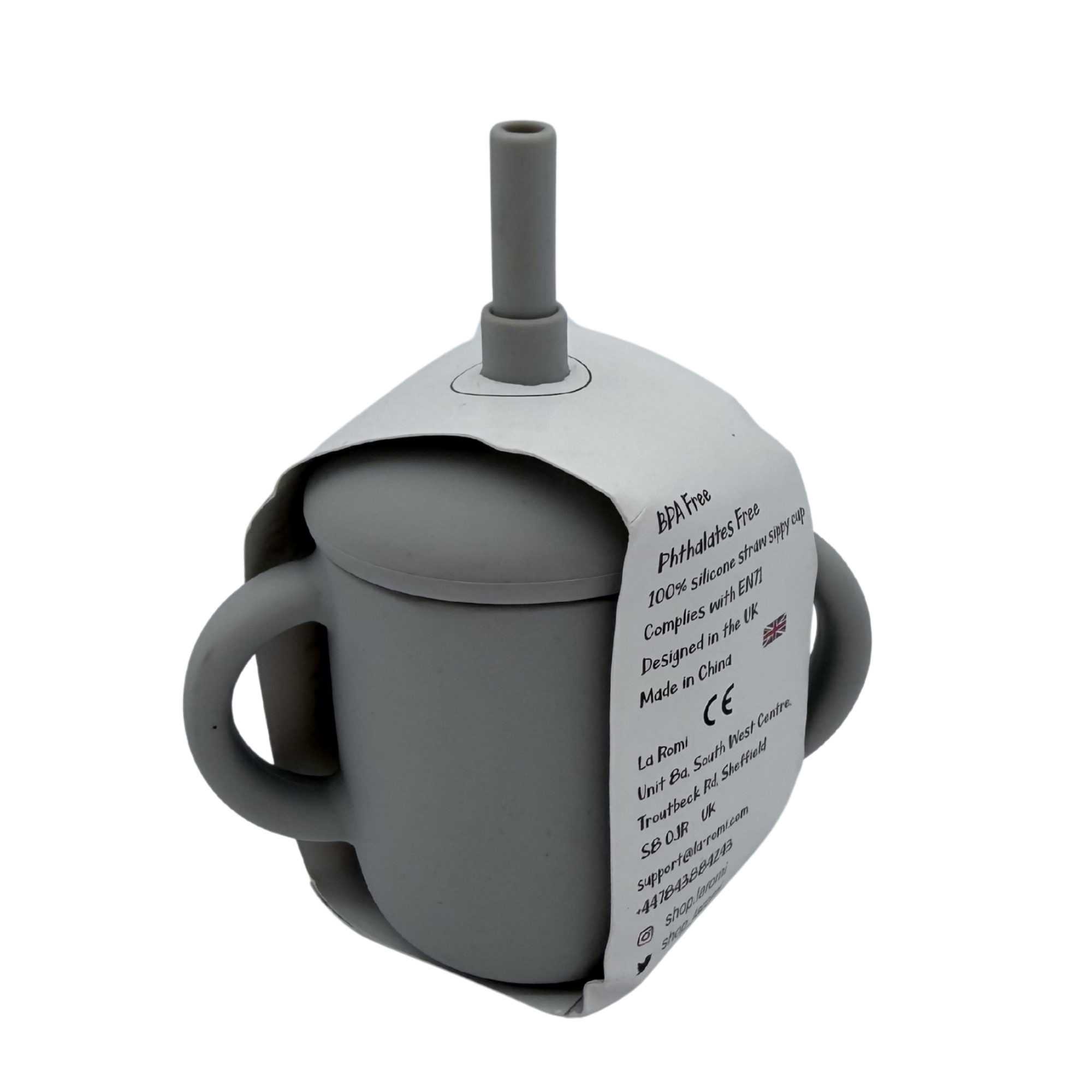 Tasse d'apprentissage avec paille