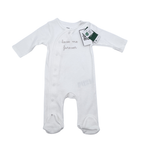Pyjama bébé blanc “Love me forever” — 3 mois