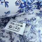 Robe fleurie bleue et blanche — 12 mois