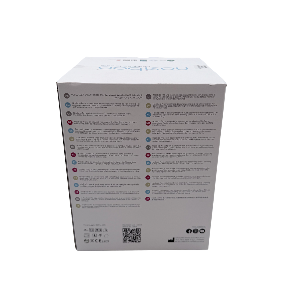 Mouche-bébé électrique Nosiboo Pro – Gris