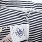 Legging rayé blanc et bleu marine – 24 mois