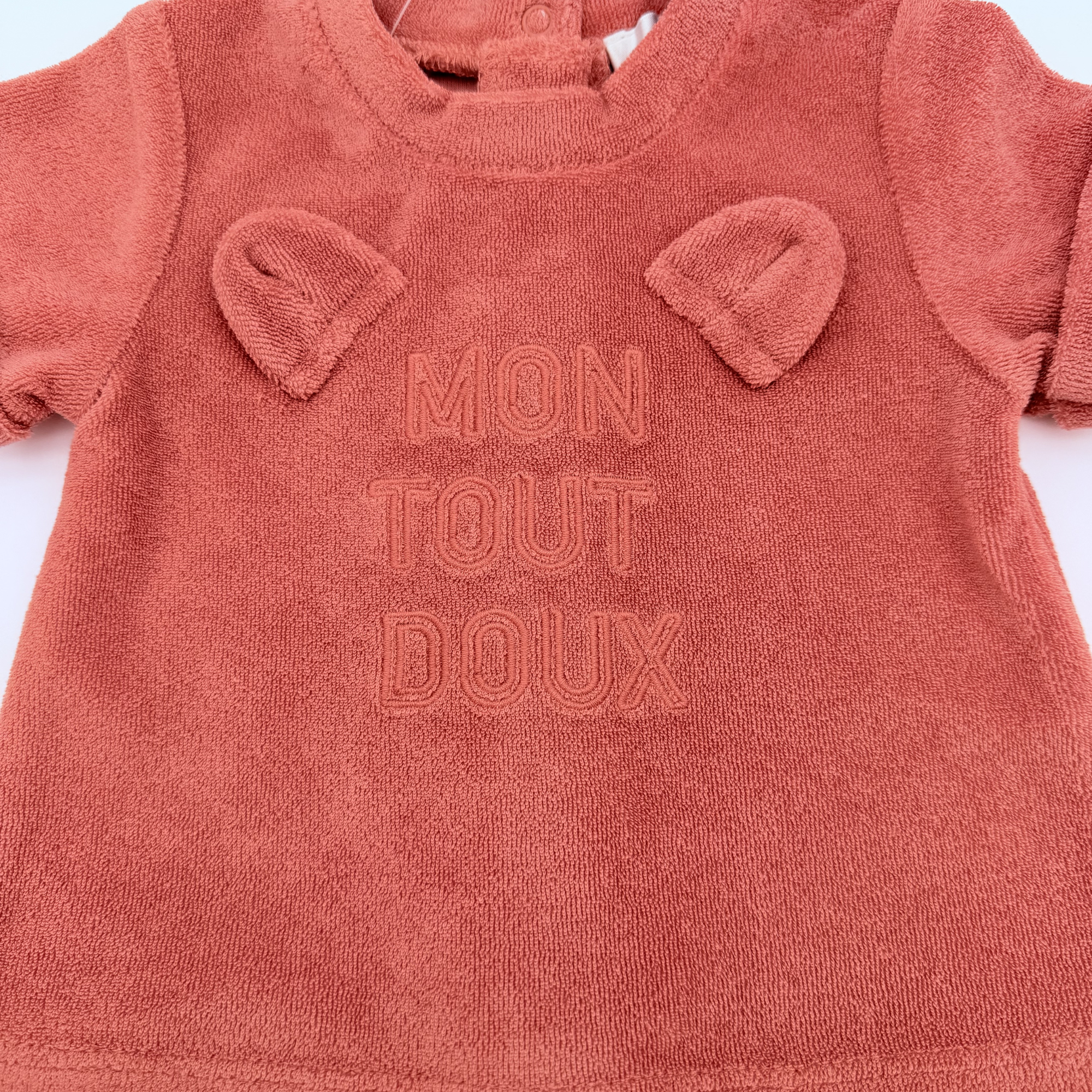 Combinaison courte “Mon tout doux” — 6 mois