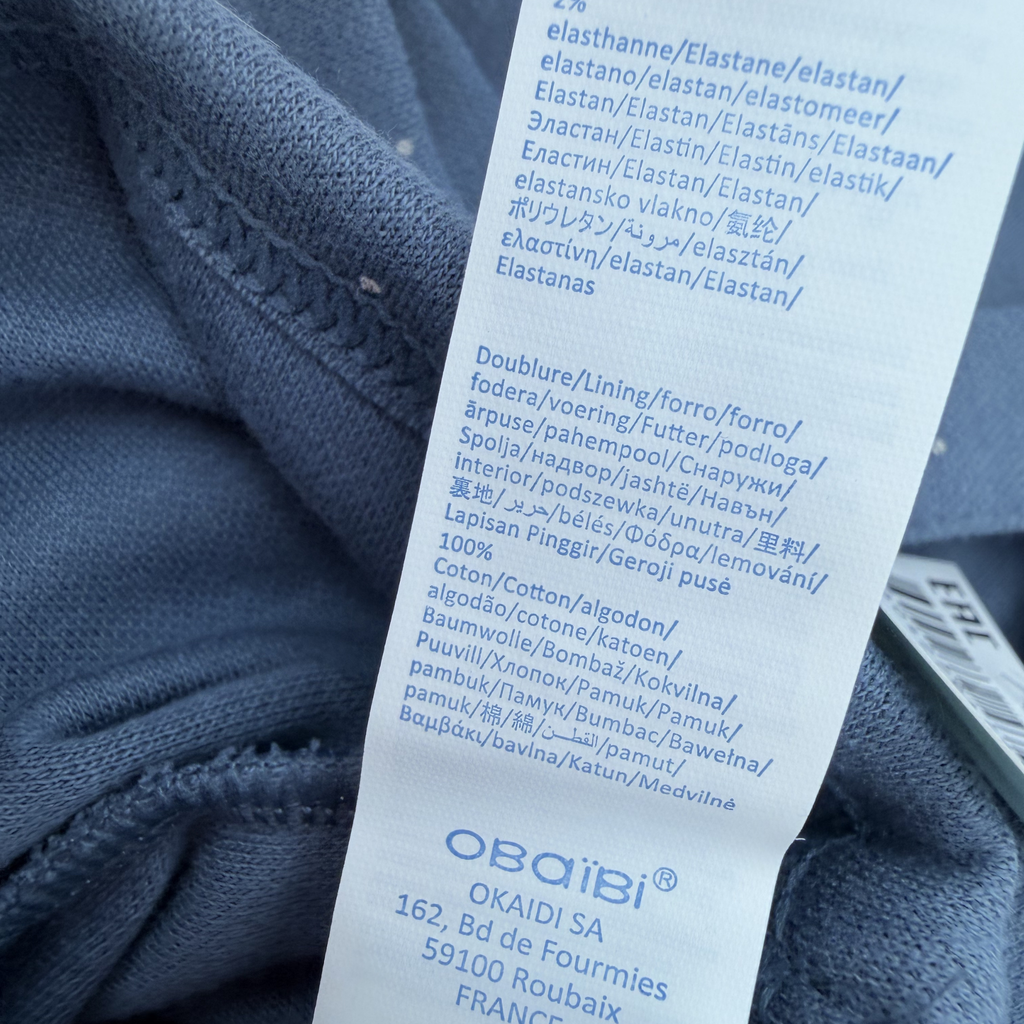Salopette short bleue à pois — 18 mois