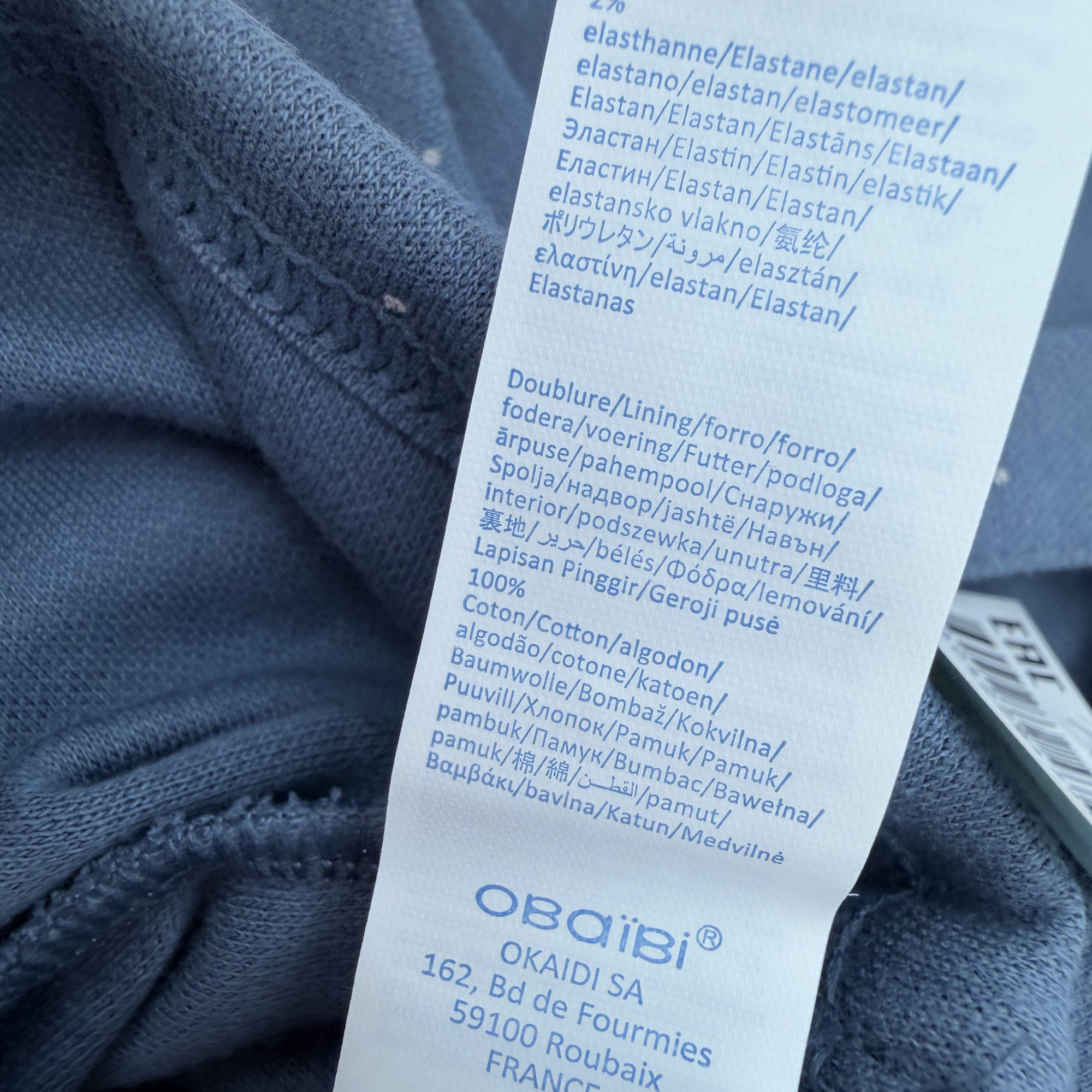 Salopette short bleue à pois — 18 mois
