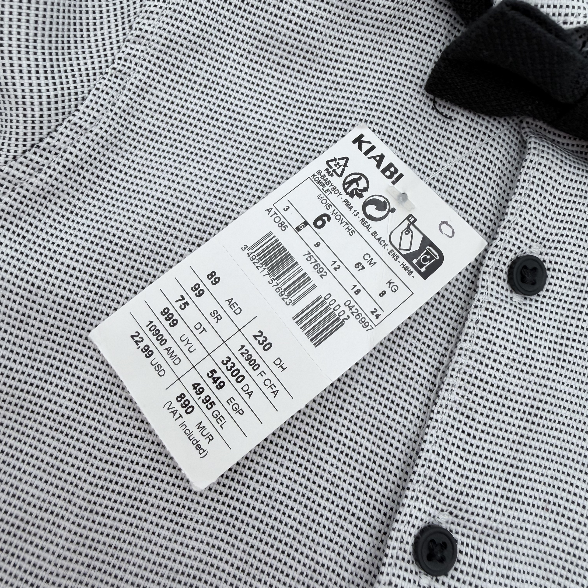 Chemise à nœud papillon — bébé
