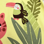 Combishort jungle vert anis — 18 mois