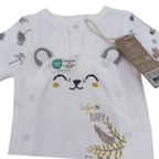 Pyjama velours blanc safari — 1 mois