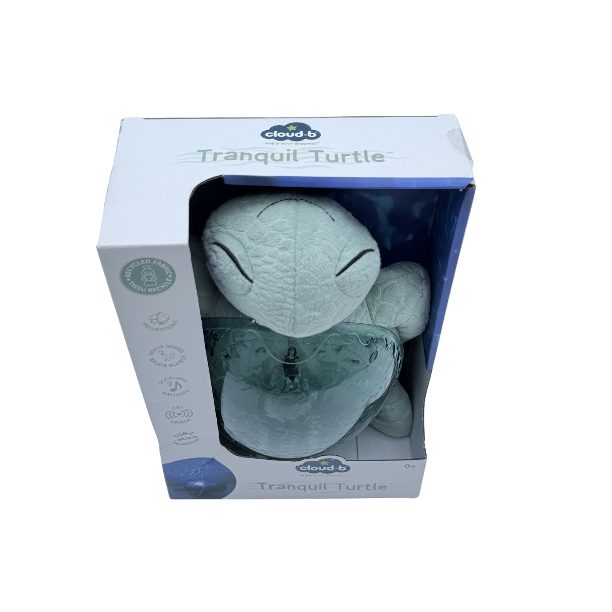 Veilleuse bébé projection plafond musicale Tortue tranquille verte