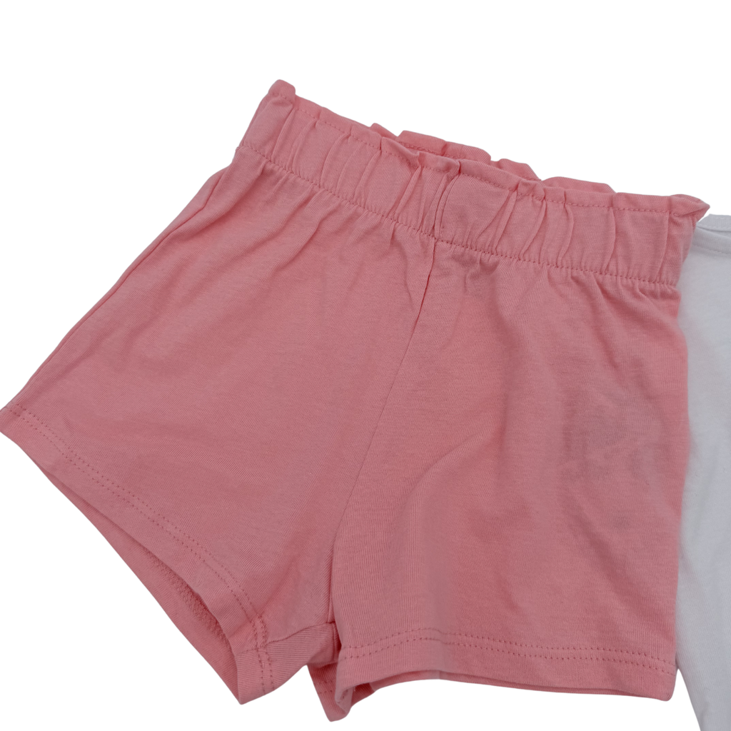 Ensemble t-shirt et short “Club de l’amour” — 12 mois