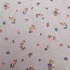 T-shirt manches longues côtelé fleuri — 6 mois