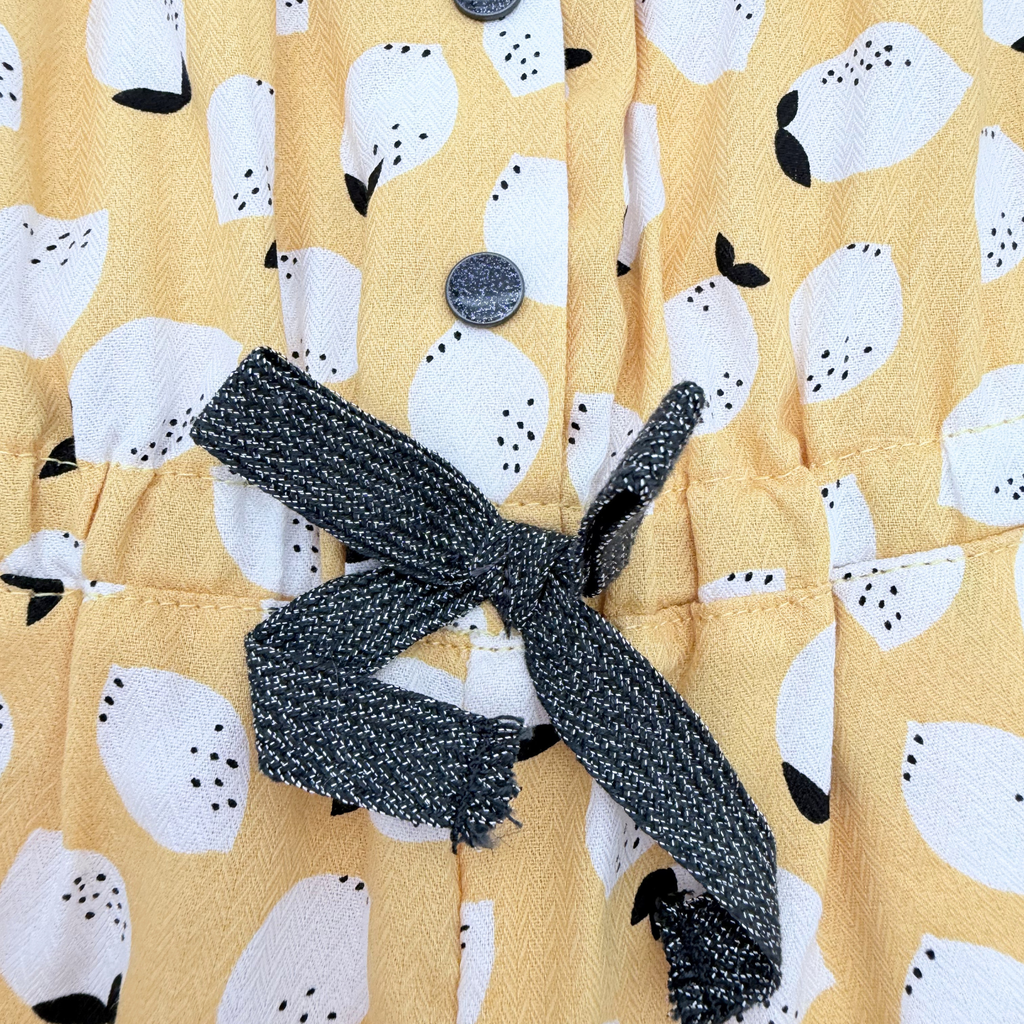 Combishort jaune motif citron — 18 mois