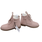 Bottines enfant rose poudré motif hibou - 26