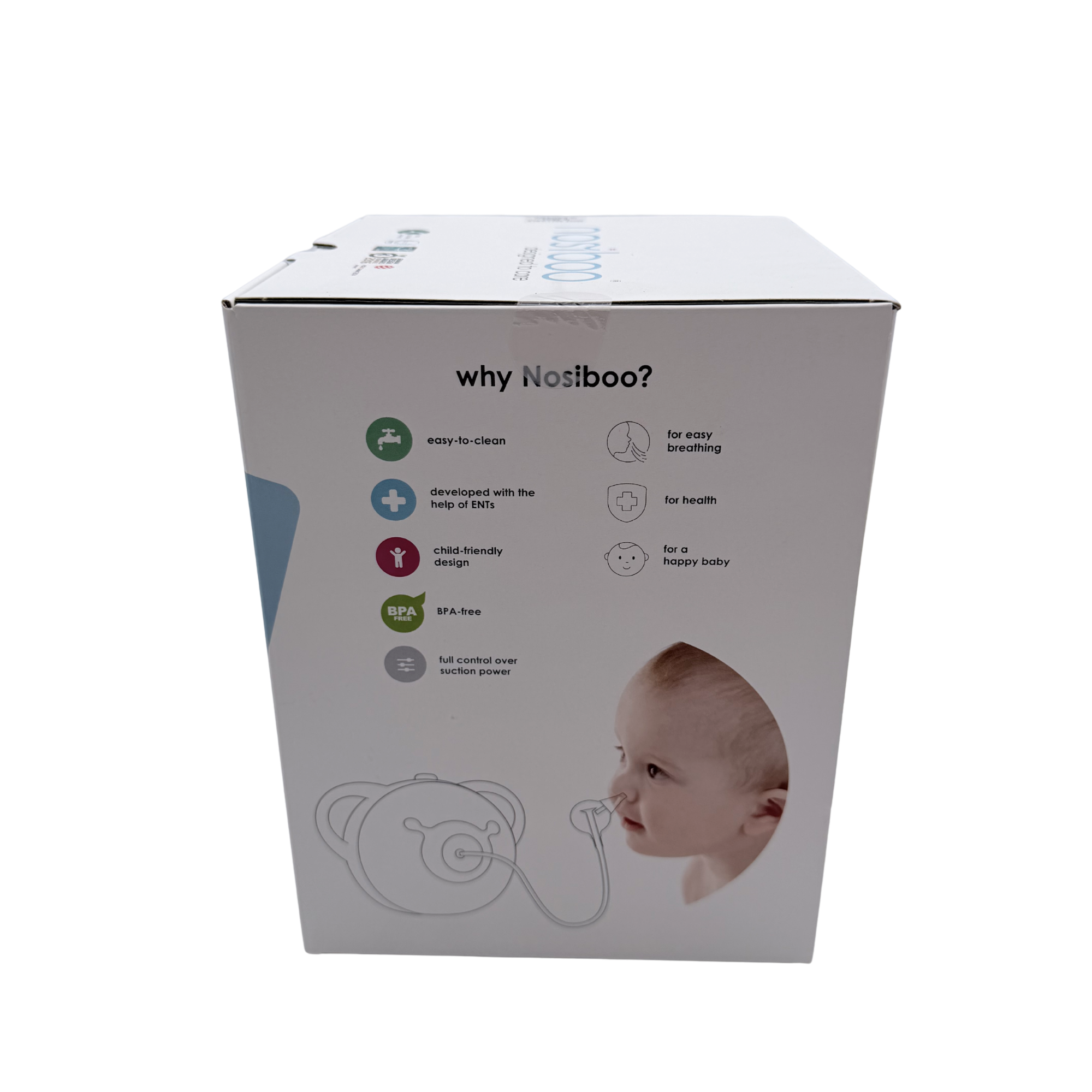 Mouche-bébé électrique Nosiboo Pro – Gris
