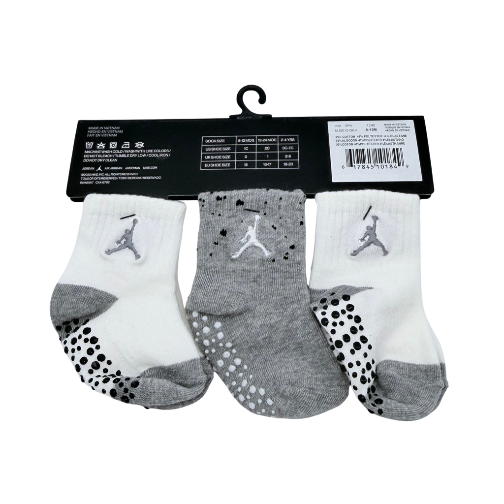Lot de 3 paires de chaussettes antidérapantes – 6-12 mois