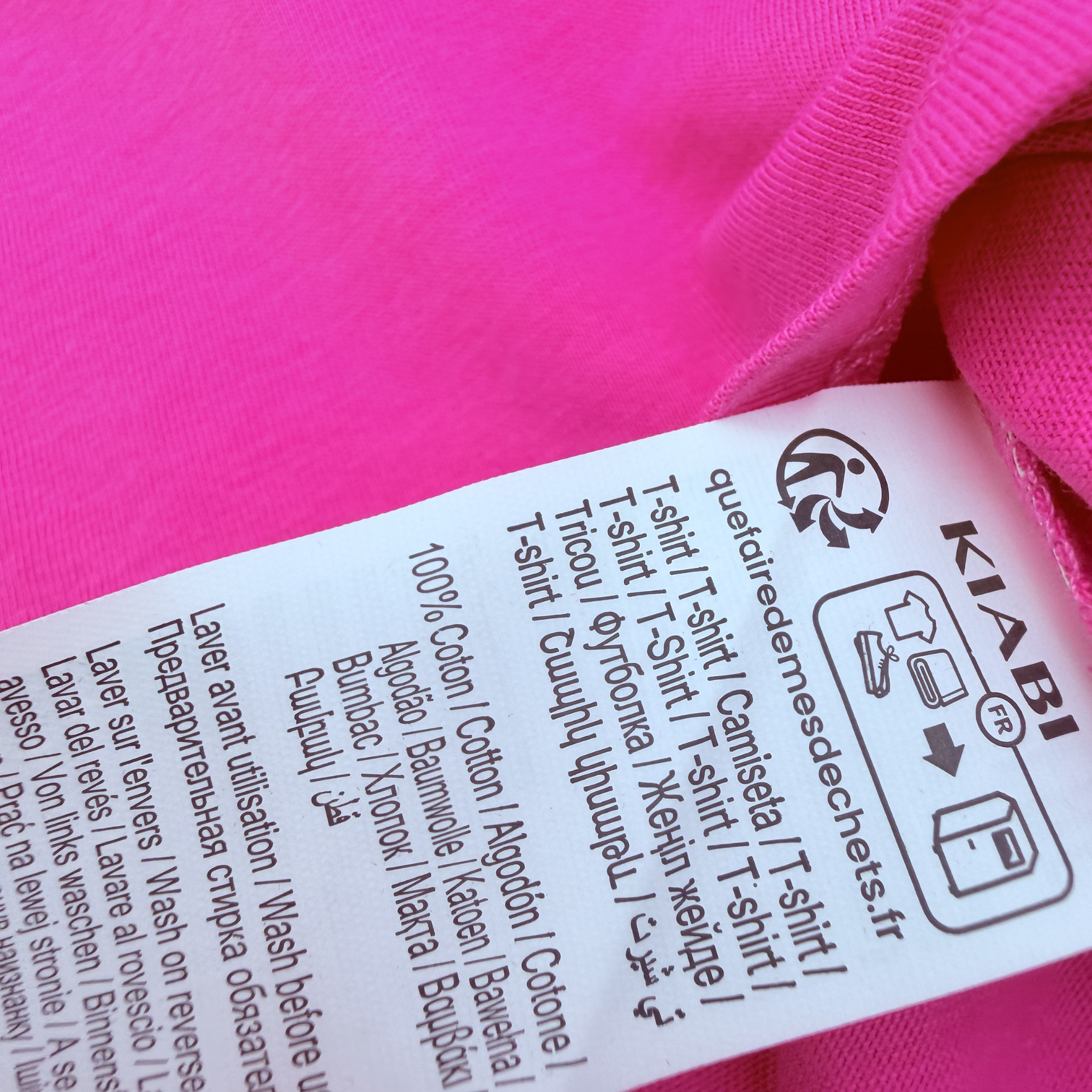 T-shirt fuchsia imprimé « Hello Summer » — 12 mois