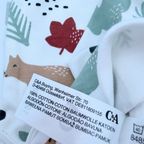 Body bébé écru imprimé animaux de la forêt - 12-18 mois
