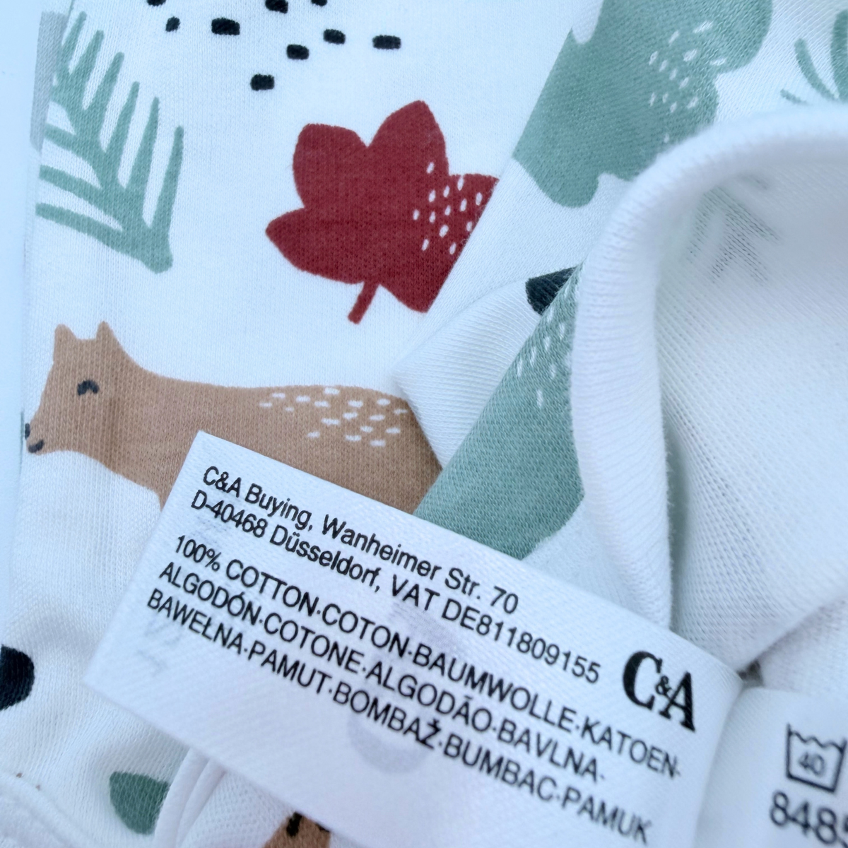 Body bébé écru imprimé animaux de la forêt - 12-18 mois