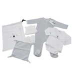 Coffret bébé blanc et vert motif koala – 6 mois