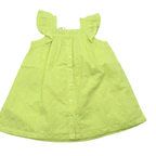 Robe broderie anglaise jaune pastel — 24 mois