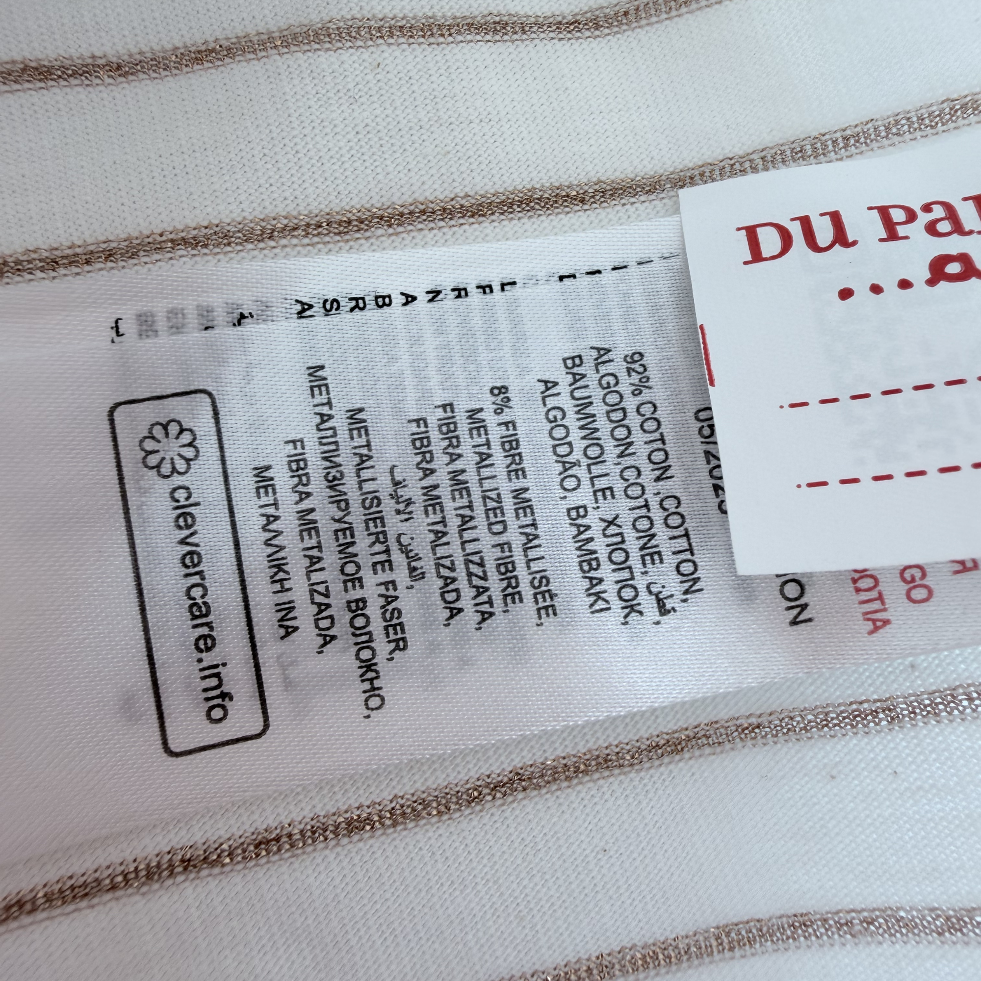 T-shirt manches longues rayé — 18 mois