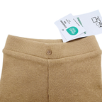 Legging moutarde en maille côtelée - 3 mois
