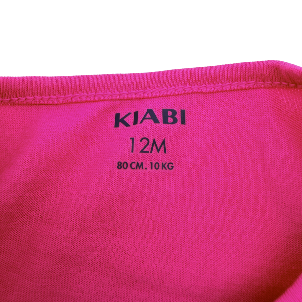 T-shirt fuchsia imprimé « Hello Summer » — 12 mois