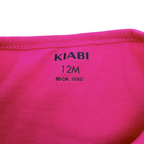 T-shirt fuchsia imprimé « Hello Summer » — 12 mois