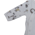 Pyjama velours blanc safari — 1 mois