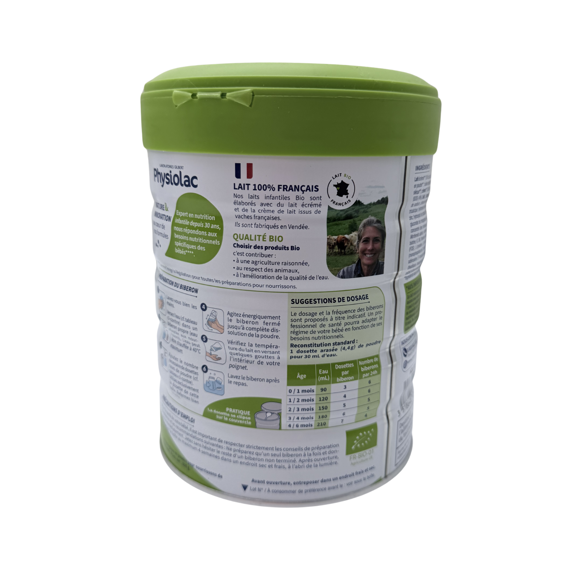 Lait infantile bio 1er âge — 800 g
