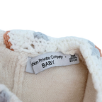 Pull bébé écru avec col fantaisie - 3 mois