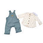 Ensemble salopette et chemise - 3 mois