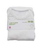 Body manches longues uni blanc — 18-24 mois